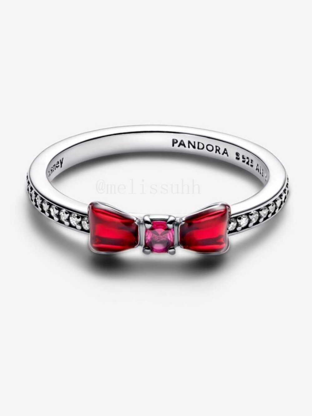 Pandora Snow White Bow Ring - Picture 2 of 7